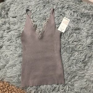 Japanese Lace knit tank